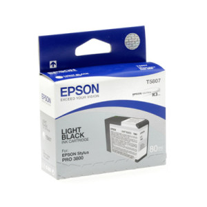 Tinte T5807 Light Black, 80 ml - Epson Partner