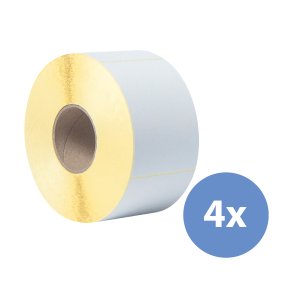 Brother beschichtete Einzeletikettenrolle 102 mm x 150 mm (BCS-1J150102-203) - 4 Stück