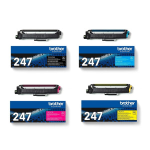 Brother Toner-Set TN-247 Multipack Cyan Magenta Gelb Schwarz DCP-L3510 DCP-L3550 HL-L3210 HL-L3230 HL-L3270 MFC-L3710 MFC-L3730 MFC-L3750 MFC-L3770