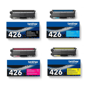 Brother Toner-Set TN-426 Multipack Cyan Magenta Gelb Schwarz HL-L8360 MFC-L8900 Toner Tonerset TN426 Patrone Kartusche TN426BK TN426C TN426M TN426Y