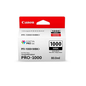 Tinte PFI-1000MBK Mattschwarz, 80 ml - Canon Gold Partner