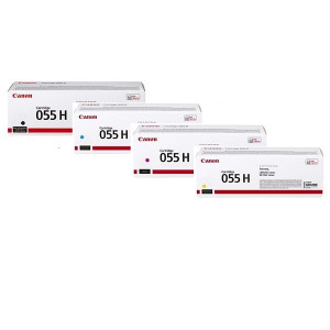 Toner-Set 055H 4er Pack Multipack Toner Schwarz, Cyan, Magenta, Gelb MF744Cdw MF746 MF742 - Canon Gold Partner