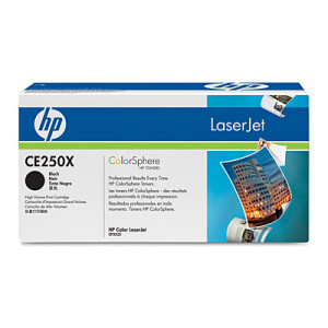 Toner Schwarz CE250X für Color LaserJet CP3525 CM3530, 10k5 - HP Power Partner