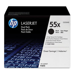 Toner CE255XD Schwarz für LaserJet P3015 M525 M521 2x 12.500 Seiten - HP Power Partner
