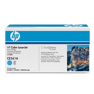 Toner Cyan CE261A für Color Laserjet CM 4540 CP4025 CP4525, 11.000 Seiten - HP Power Partner