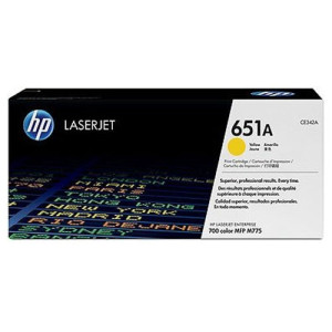 Toner Nr. 651 CE342A Yellow für Laserjet Enterprise 700 Color MPF M775, 16.000 Seiten - HP Power Partner