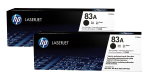 Tonerset 83A Schwarz für LJ Pro M125 M127 M201 M225, 2x 1.500 Seiten - HP Power Partner