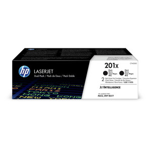 Toner Pack 201X Schwarz CF400XD für LaserJet Pro M252 M274 M277, 2x 2.800 Seiten - HP Power Partner