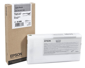 Tinte T6537 Light Black, 200 ml - Epson Partner