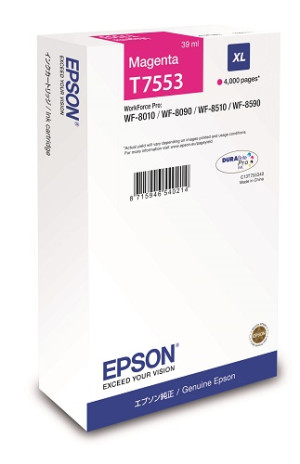 Tinte T7553 Magenta XL, 39 ml, 4.000 Seiten - Epson Partner