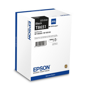 Tinte T8651 Schwarz für WF-M5190 WF-M5690, 221 ml, 10.000 Seiten - Epson Partner
