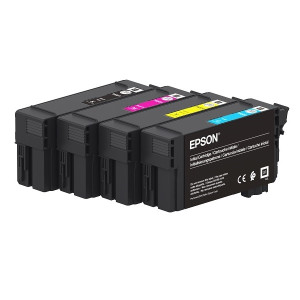 Tinten-Set LC SureColor SC-T2100 SC-T3100 SC-T5100 SC-T5100n SC-T3100n Tinte Set Multipack 4-Pack 4er Cyan Magenta Gelb Schwarz - Epson Partner