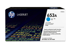Toner 653A Cyan CF321A für CLJ Enterprise M680, 16.500 Seiten - HP Power Partner