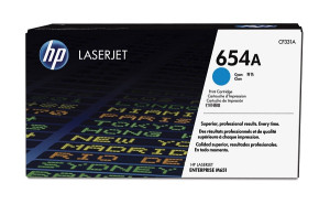 Toner 654A Cyan CF331A für CLJ Enterprise M651, 15.000 Seiten - HP Power Partner