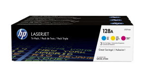 Toner CF371AM 128A Tri-Pack CMY für CLJ Pro CM1415 CP1525, 3x 1.300 Seiten - HP Power Partner