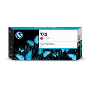 Tinte Nr. 730 Magenta für Designjet T1600 T1700 T2600 T940, P2V69A, 300 ml - HP Power Partner