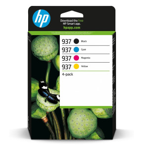 Tinte 937 4er-Pack CMYK, 1x 1.250 Seiten + 3x 800 Seiten - HP Power Partner