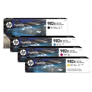 Tinten-Set Cyan Magenta Yellow Schwarz Nr.982x PageWide Enterprise 765 780 785 Tinte Set Multipack 4-Pack 4er Patronen - HP Power Partner