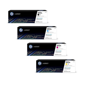 Toner-Set 203A Multipack Cyan Magenta Gelb Schwarz Color LaserJet M254 M280 M281 M281fw M281fdn Toner Tonerset 203 Patrone Kartusche CF540A CF541A