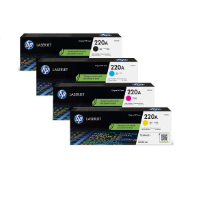 Toner-Set 220A (Cyan, Magenta, Yellow, Schwarz) für Color LaserJet Pro 4202 4302 - HP Power Partner