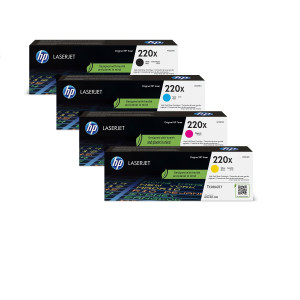 Toner-Set 220X (Cyan, Magenta, Yellow, Schwarz) für Color LaserJet Pro 4202 4302 - HP Power Partner