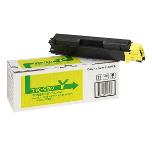 Toner Kit TK-590Y Yellow für FS-C5250 FS-C2026 FS-C2126 FS-C2526 FS-C2626 M6026 M6526 P6026, 5k - Kyocera Print Green - Kyocera Partner
