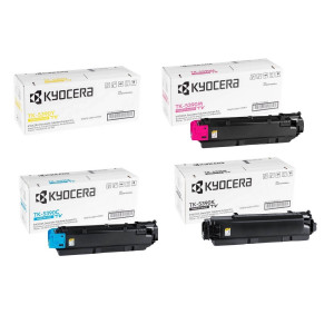 Toner-Set Multipack TK-5390 (Schwarz, Cyan, Magenta, Yellow) für PA4500 PA4500cx 4-Pack Toner Set Tonerset - Kyocera Print Green - Kyocera Partner