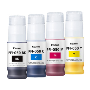 Tintenset PFI-050 (BK/C/M/Y), 4 x 70 ml - Canon Gold Partner