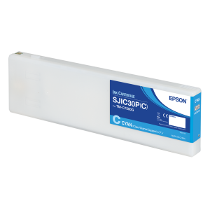 Tinte SJIC30P(C) Cyan für ColorWorks C7500G, 294,3 ml - Epson Partner