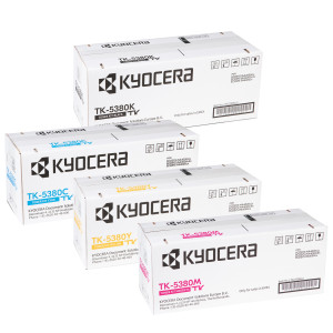 Toner-Set Multipack TK-5380 (Schwarz, Cyan, Magenta, Yellow) für PA4000 MA4000 4-Pack Toner Set Tonerset - Kyocera Print Green, 10% Rabatt mit