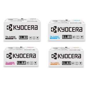 Toner-Set Multipack TK-5490 (Schwarz, Cyan, Magenta, Yellow) für PA2101 MA2101 4-Pack Toner Set Tonerset - Kyocera Print Green - Kyocera Partner