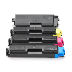 Toner-Set TK-590 (Schwarz, Cyan, Magenta, Yellow) FS-C5250 FS-C2026 FS-C2126 FS-C2526 FS-C2626 M6026 M6526 P6026 Toner 4-Pack Multipack 4er TK590