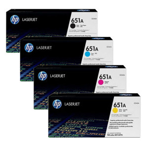 Toner-Set 651A (Cyan, Magenta, Yellow, Schwarz) für Color Laserjet M775 - HP Power Partner