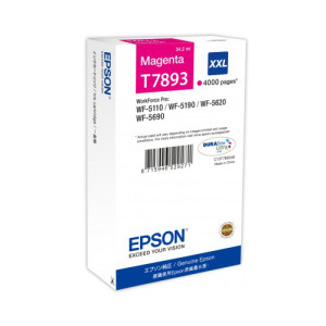 Tinte T7893 Magenta XXL für WF-5110 WF-5190 WF-5620 WF-5690, 34,2 ml, 4.000 Seiten - Epson Partner