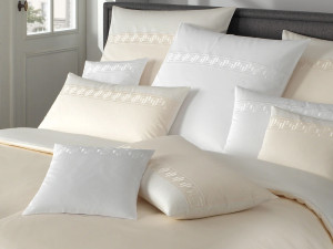 Pościel Elegante Classic Jacquard El Greco Ecru - Kremowy / Ecru