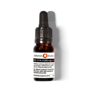 Olejek CBG 10% surowy z chlorofilem w buteleczce 10 ml