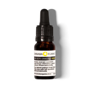 Olejek CBD 20% bez chlorofilu w buteleczce 10 ml