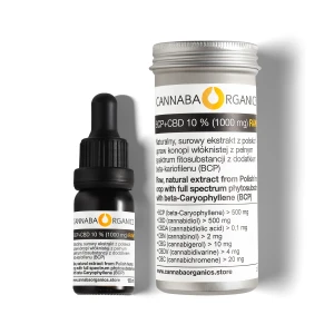 10% BCP + CBD RAW w buteleczce 10 ml z puszką aluminiową
