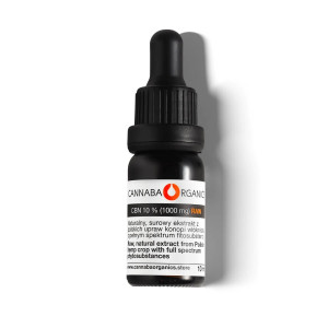 Olejek CBN 10% surowy z chlorofilem w buteleczce 10 ml