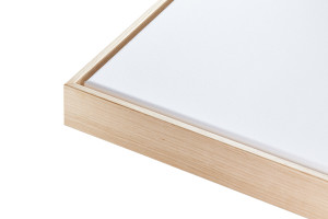 Schattenfugenrahmen Eiche Natur - XXL 85 x 240 cm