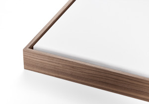 Schattenfugenrahmen Nussbaum - XXL 50 x 135 cm