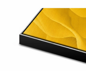 Schattenfugenrahmen Slim - Schwarz / Silber - Standard 145 x 160 cm