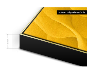 Schattenfugenrahmen Slim - Schwarz / Gold - XXL 35 x 185 cm