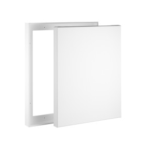 Keilrahmen im Set mit Schattenfugenrahmen Slim weiss XXL 60 x 60 cm
