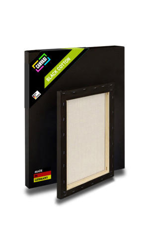 Black Cotton - Standard - Bespannte Keilrahmen 40 x 165 cm