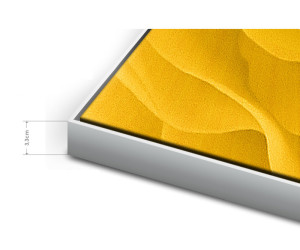 Schattenfugenrahmen Slim - Weiss - Standard 150 x 150 cm