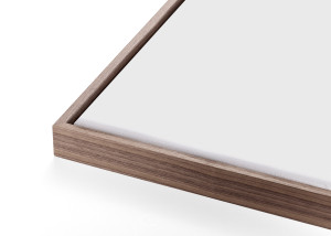 Schattenfugenrahmen Nussbaum - Standard 15 x 40 cm
