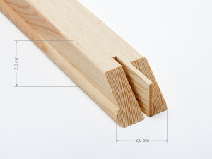 Keilrahmenleisten XXL - Zertifiziert 145 cm