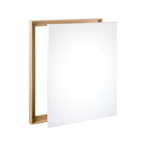 Keilrahmen im Set mit Schattenfugenrahmen Slim Eiche Natur 30 x 40 cm