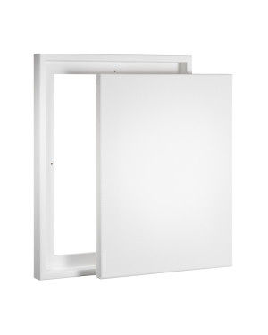 Keilrahmen im Set mit Schattenfugenrahmen weiss 60 x 80 cm